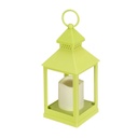 Lámpás LED gyertyával zöld - BOHEMIAN NIGHTS