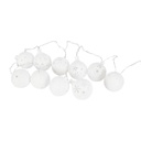 LED girland 10 gömbbel, hópihe mintával, 2m - SNOW FLAKES