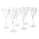 Levélmintás likőrös kristály pohár szett, 6 db, 30 ml, átlátszó - TCHIN TCHIN