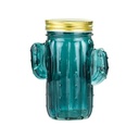 LED-es kaktusz formájú üveg, sötétkék - CACTUSSEAU