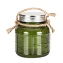 LED-es kicsi üveg dekoráció kötéllel, zöld - CANDLELIGHT