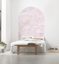 Márvány hatású boltíves tapéta, 127x200 cm, rózsaszín - MARBRE ROSE