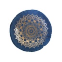 Mandalás díszpárna, sötétkék - TAJ MAHAL