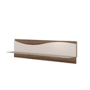 Magasfényű falipolc, 140 cm, bézs-diófa - SALENTO