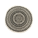 Mandala mintázatú szőnyeg, fekete - SUPERNOVA