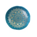 Mandalás díszpárna, kékeszöld - TAJ MAHAL