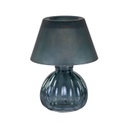 Mécsestartó búrával 15,7 cm, szürkéskék - LUCIOLE