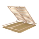 Mechanikusan nyitható ágyrács, 180x200 cm, 16 léc, nyírfa - SANIA