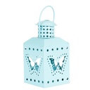 Mini mécsestartó lámpás türkiz - LA NATURE