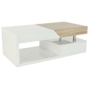 Modern dohányzóasztal, tárolóval, tölgy - CAPRICORNE