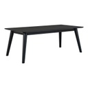 Modern dohányzóasztal, 60x120 cm, fekete - ICEBERG NOIR