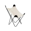 Modern fémvázas szék, natúr - PEPITA