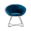 Modern kerek fotel, középkék - OVNI