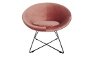 Modern kerek fotel, púder - OVNI
