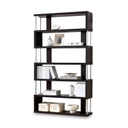 Modern könyvespolc, fekete - BRAD