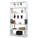 Modern könyvespolc, fehér - BRAD