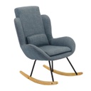 Modern hintafotel deréktámasszal, fakókék - ANDREW