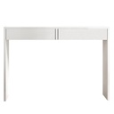 Modern konzolasztal 2 fiókkal, fehér - EPURE