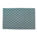 Modern mozaik mintás szőnyeg, 90x60 cm, kék - MOSAIQUE