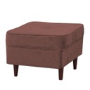 Modern puff, dió lábbal, vénrózsaszín - SCARABE