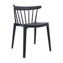 Modern műanyag szék, antracit - SPECTRE