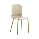 Modern műanyag szék, bézs - SCARABE