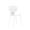 Modern műanyag szék, fehér - FOURMI