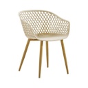 Modern műanyag szövött szék, bézs - MANILLE