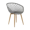 Modern műanyag szövött szék, tópszín - STOCKHOLM