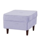 Modern puff, dió lábbal, halványlila - SCARABE