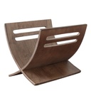 Modern újságtartó, sötétbarna - AILES