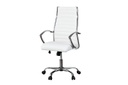 Modern textilbőr irodai szék, fehér - PATRON