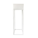 Modern virágállvány, magas, fehér - BOTANIK