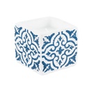 Mozaik mintás mécsestartó gyertyával, sötét - SANTORINI