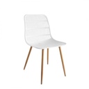 Műanyag modern szék, fehér - FRACTION