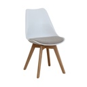 Műanyag szék szürkésbarna üléspárnával - CARDIFF