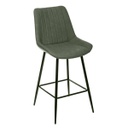 Műbőr steppelt bárszék, 71 cm, zöld - TEXAS