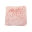 Műszőrme díszpárna, rózsaszín - MARMOTTE