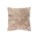 Műszőrme díszpárna, barna - YAK