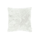 Műszőrme díszpárna, fehér - YAK