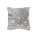 Műszőrme díszpárna, szürke - YAK