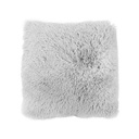Műszőrme díszpárna, világosszürke - MARMOTTE