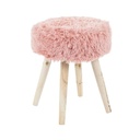 Műszőrme ülőke, rózsaszín - MARMOTTE