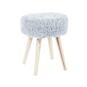 Műszőrme ülőke, világosszürke - MARMOTTE