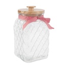 Nagy tároló üveg fa tetővel, 3,5 l - VILLAGE