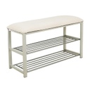 Pad cipőpolccal, bézs - szürke - MAURICE