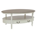 Ovális dohányzó asztal - JOSEPHINE