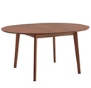 Ovális étkezőasztal, bővíthető, 120x120 cm, bükk - CASEMANCE