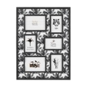 Pálma mintás falikép, 6 képnek, 42x62 cm, fekete - NOUS