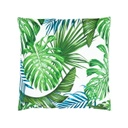 Pálmaleveles díszpárna, fehér - TROPICAL